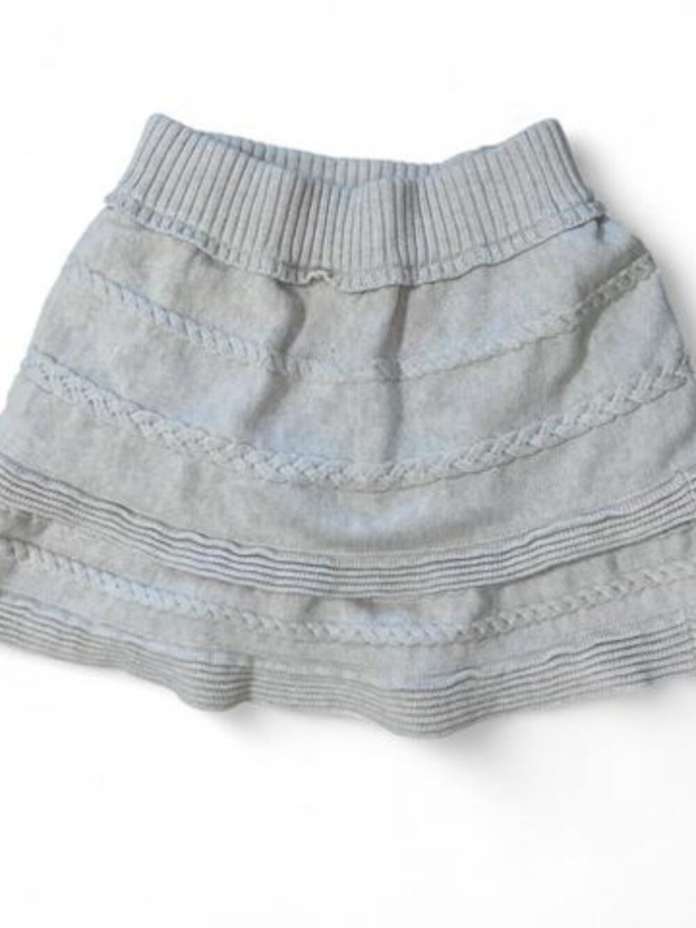 Youth Girls Beige Knit Skirt
